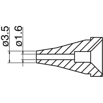 喷嘴尺寸 1.6 毫米HAKKO白光N50-06
